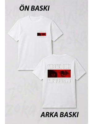 Zoka Wear The Eyes Chico The Never Lie V1 Ön ve Sırt Baskılı Tişört