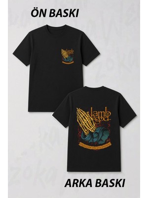 Zoka Wear Lamb Of God Ön ve Sırt Baskılı Tişört