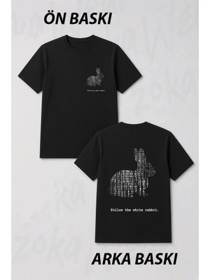 Zoka Wear The Matrix Tasarimi Ön ve Sırt Baskılı Tişört