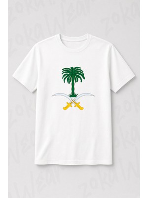 Zoka Wear Saudi Arabia Emblem Baskılı Tişört