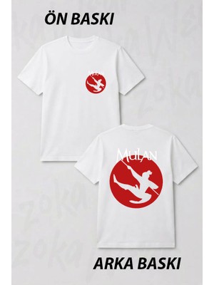 Zoka Wear Warrior Mulan Ön ve Sırt Baskılı Tişört