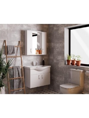 Belinza Viva Banyo Dolabı Takımı Beyaz 65 cm