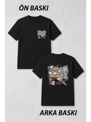 Zoka Wear Little Dragon - Machine Dreams Ön ve Sırt Baskılı Tişört