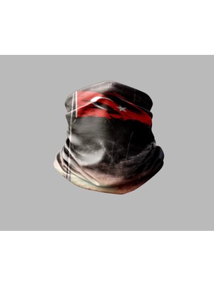 Türk Bayrağı Tasarımlı Motorcu Buff Maske Outdoor Boyunluk Unisex