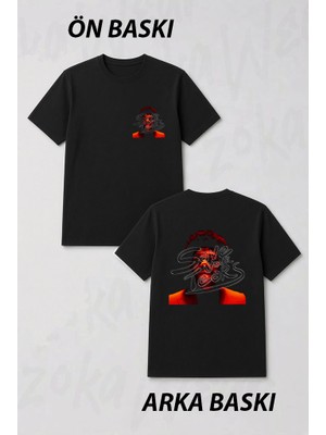 Zoka Wear Tears The Weeknd Ön ve Sırt Baskılı Tişört