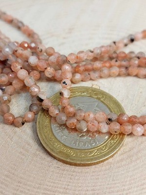 Bileklik Boy Güneş Taşı Yarım Dizi 3mm (17CM Uzunluğundadır)