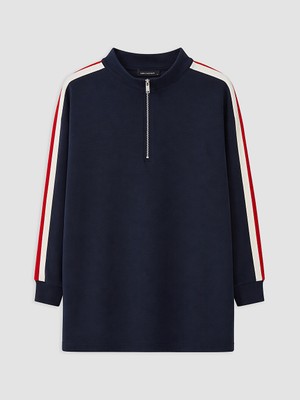 LC Waikiki Lcw Everyday Lacivert Soft Touch Kadın Sweatshirt Tunik