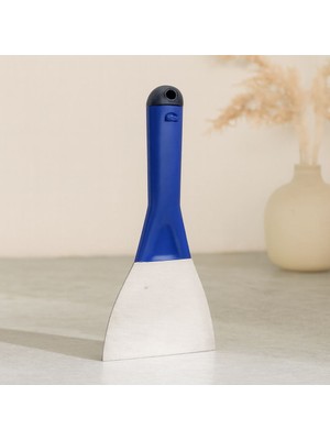 Royaleks Metal Kazıma Spatulası 100 mm Kapaklı Plastik Saplı (No:10)