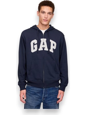 Gap 868454 V-Frch Ft Heritage Logo Fz Lacivert Erkek Sweatshirt