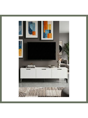 Bezos Royal Tv Sehpası Suntalam Beyaz 160X35 Bezos1