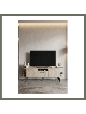 Bezos Mira Tv Sehpası Suntalam Ekru 160X35 cm Bezos1