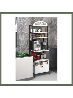 Bezos Metal Kahve Köşesi Beyaz 196 cm Bezos1