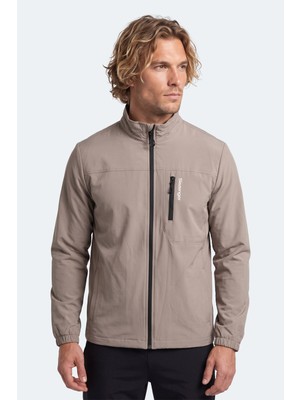 Slazenger Cedo Erkek Içi Polarlı Rüzgar ve Su Itici Bej Mont & Kaban