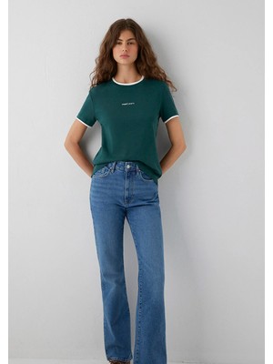 Mavi Mavi Jeans Baskılı Yeşil Tişört 1614200-87831