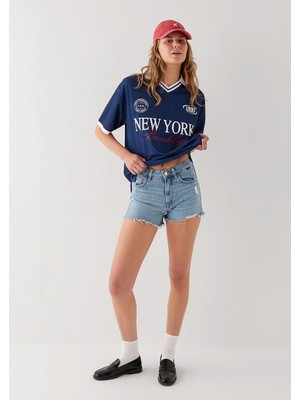 Mavi New York Baskılı Lacivert Forma 1614372-86676