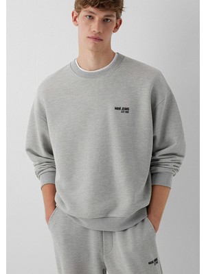Mavi Mavi Jeans Baskılı Gri Sweatshirt 0S10677-80196