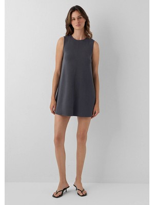 Mavi (Tencel™) Modal Karışımlı Antrasit Mini Elbise 1310948-70087