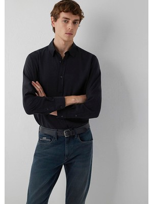 Mavi (Tencel™) Lyocell Karışımlı Siyah Gömlek 0220433-900