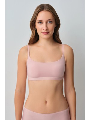Suwen Pembe Comfort Crop Bralet Sütyen