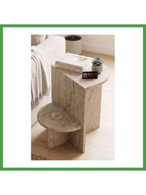 Soi Home Setro Yan Sehpa Suntalam Ekru 53X35 cm Soı