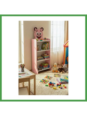 Soi Home Happy Face Çocuk Kitaplığı Pembe Soı