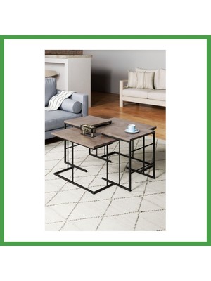 Soi Home Solo Set Gordion Gri 3'lü Soı