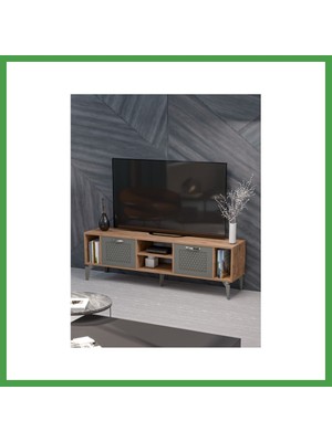 Soi Home Linya Gümüş Tv Sehpası Kahverengi Soı