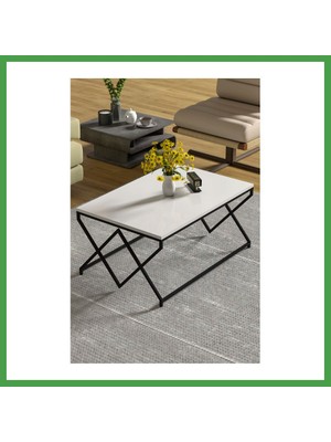 Soi Home V Lüx Kare Orta Sehpa Beyaz Soı