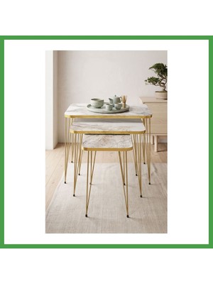 Soi Home Gold Tel Zigon Efes Beyaz 3'lü Soı