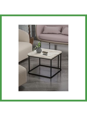 Soi Home Damla Kare Orta Sehpa Ekru Soı