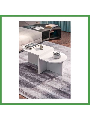 Soi Home Setro Kademeli Orta Sehpa Beyaz Soı