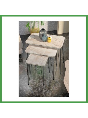 Soi Home Metal Tel Zigon Efes Beyaz 3'lü Soı