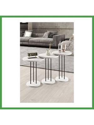 Soi Home Metal Terra Zigon Beyaz 3'lü Soı