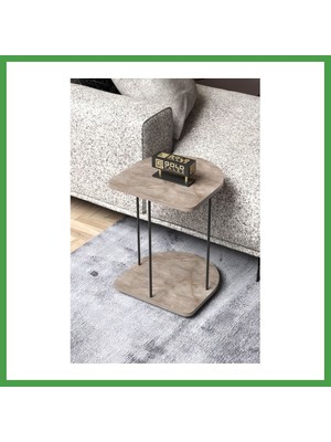 Soi Home Hnd Tekerlekli Oval Sehpa Gordion Gri Soı