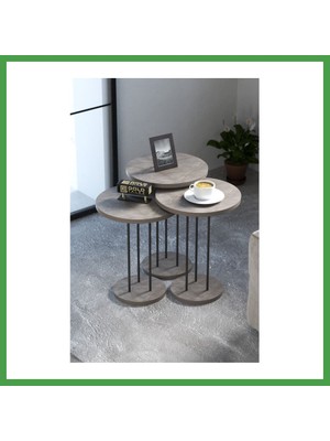 Soi Home Metal Terra Zigon Gordion Gri 3'lü Soı