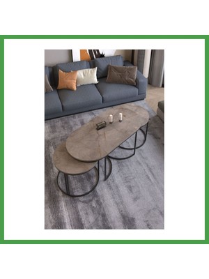 Soi Home Dolunay Sehpa Seti Gordion Gri 3'lü Soı