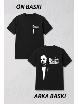 Zoka Wear Godfather Baskili Ön ve Sırt Baskılı Tişört