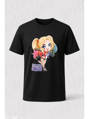 Zoka Wear Suicide Squad Harley Quinn Anime Tasarim Baskılı Tişört