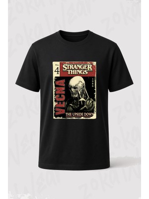 Zoka Wear Stranger Things 4 Vecna Comic Book Cover Baskılı Tişört
