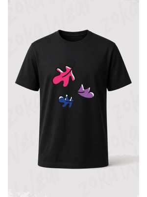 Zoka Wear Heartstopper Leaves Bi Pride Baskılı Tişört