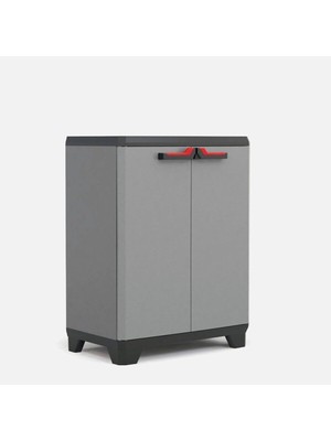 Planet Tek Raflı Plastik Dolap Antrasit 68X39X90 cm