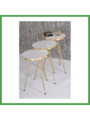 Soi Home Gold Tel Zigon Beyaz 3'lü Soı