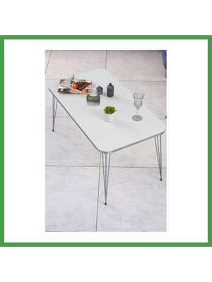 Soi Home Orta Sehpa Kare Gümüş Beyaz Tel Soı