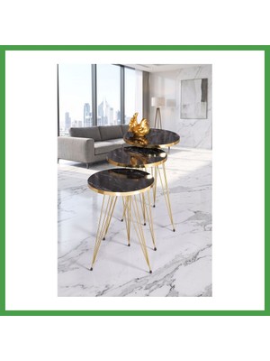 Soi Home Zigon Sehpa Gold Bendir Tel Soı