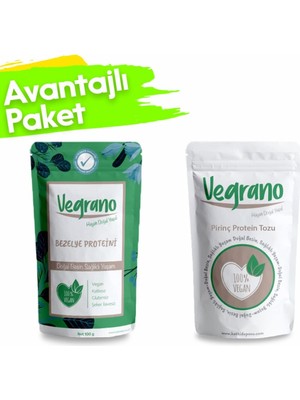 Tr Bezelye Proteini 100 G + Pirinç Protein Tozu 100 G