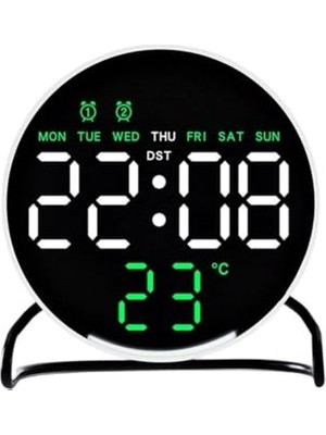 Hype Store LED Dijital Masa Saati Alarm Sıcaklık Takvim Göstergeli USB Gece Işıklı Masa Saati Çift Alarm