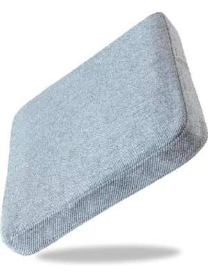 Tr Kaymaz Sandalye Minderleri, Pamuk Keten Bellek Köpük Sandalye Minderi(Light Gray,2 Pack)