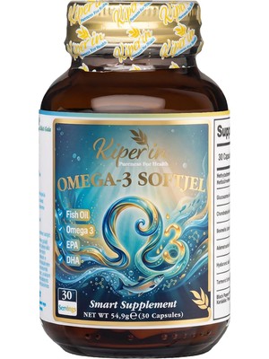 Tr Omega 3 Balık Yağı Softgel Kapsül | Yüksek Epa Dha Konsantre Formül | 1044,4 Mg Omega 3: 52