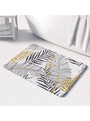 Tr Banyo Paspası, Kaymaz Taban, Banyo Halısı, Makinede Yıkanabilir