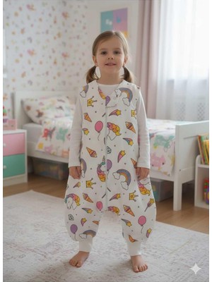 Tr Kolsuz Uyku Tulumu, %100 Doğal Pamuk, Çift Kat Pazen, Unisex, 1.0 Tog, 6-12 Ay, Mor
